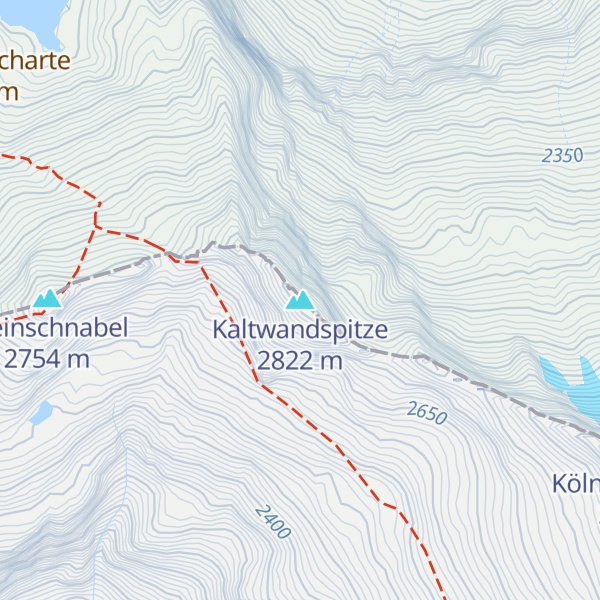 Map of Kaltwandspitze