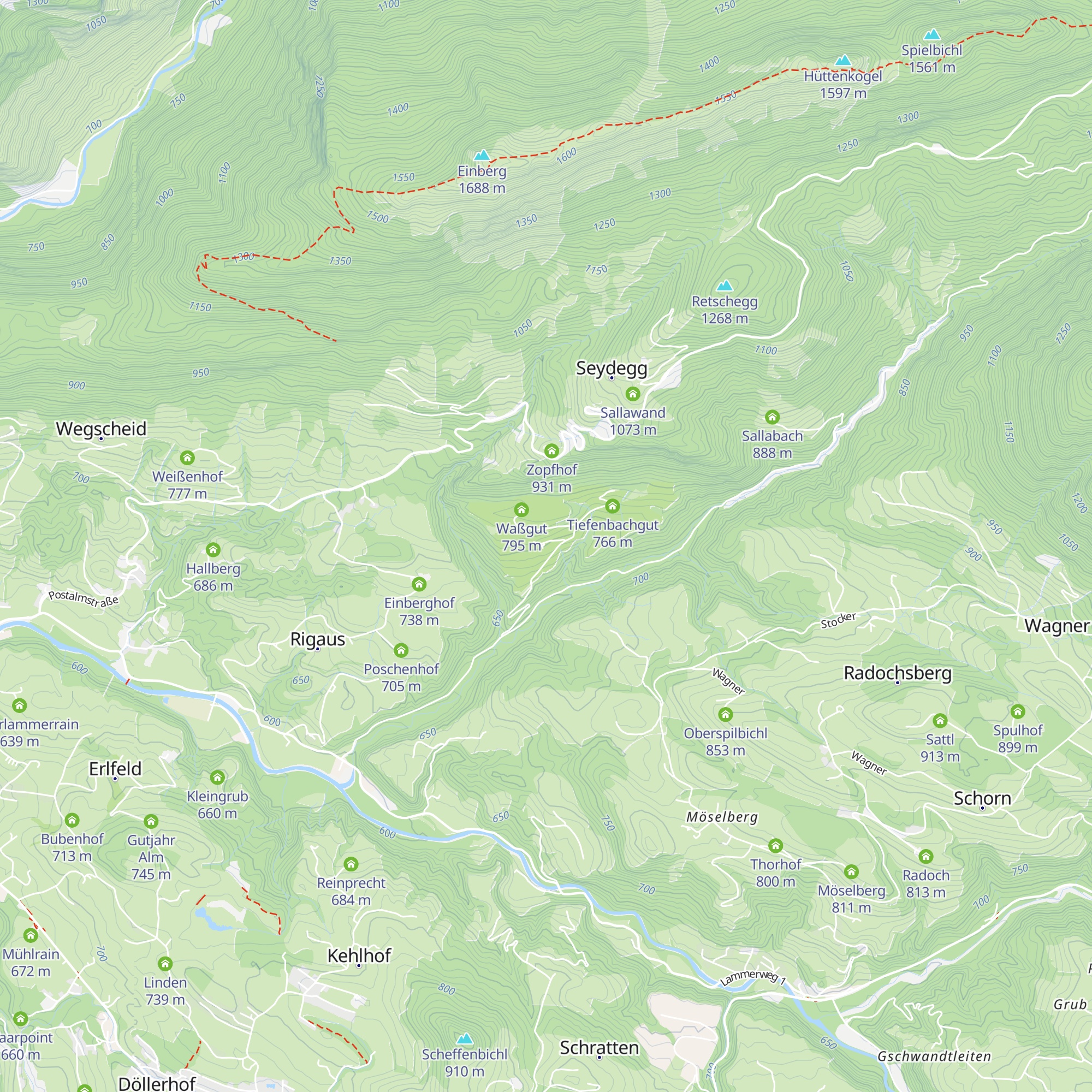 Glatzhof map