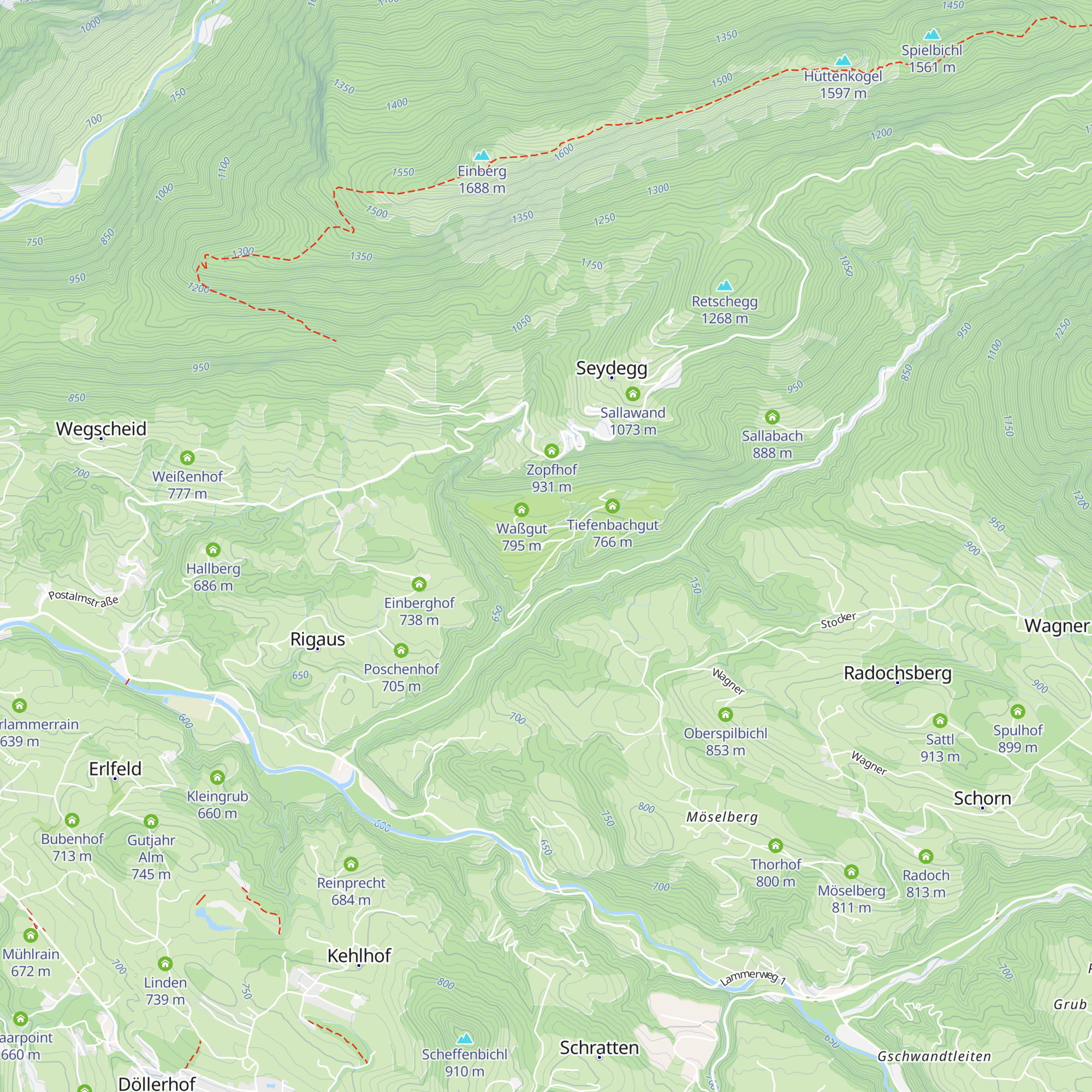 Glatzhof map