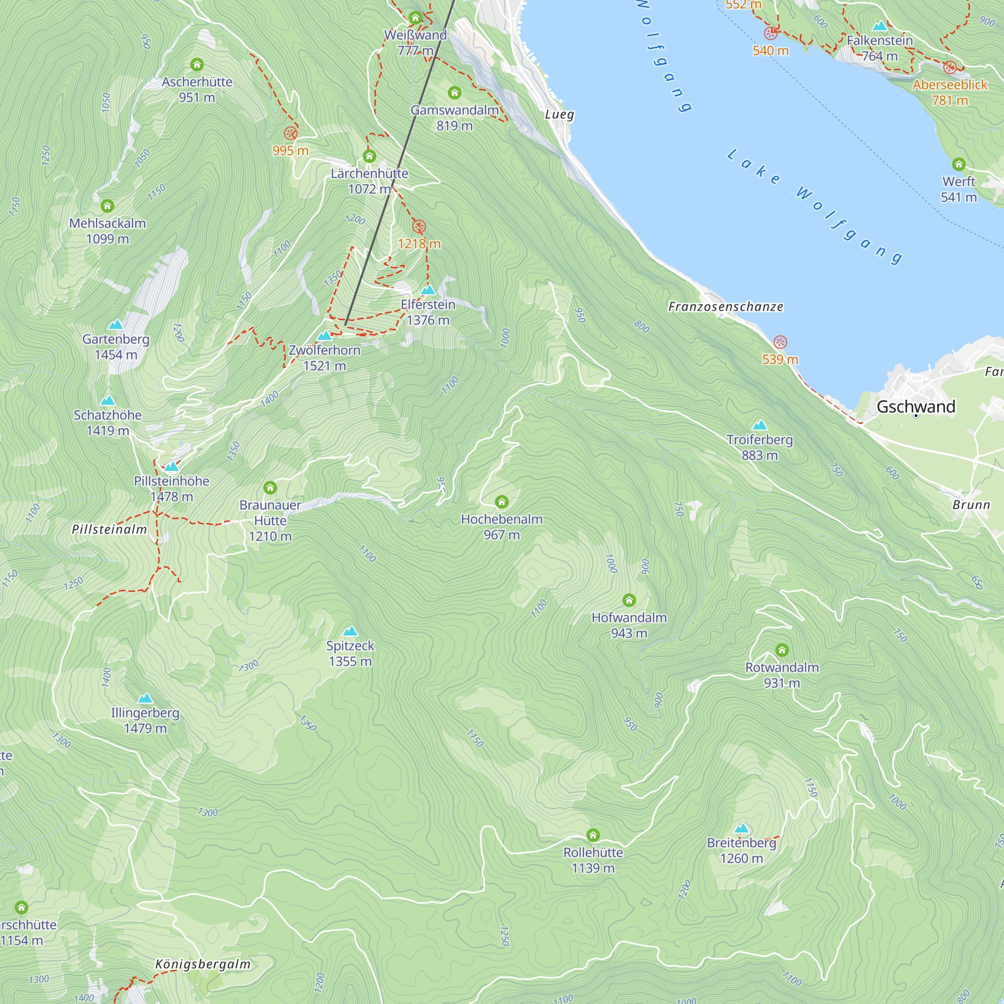 Hochebenalm map