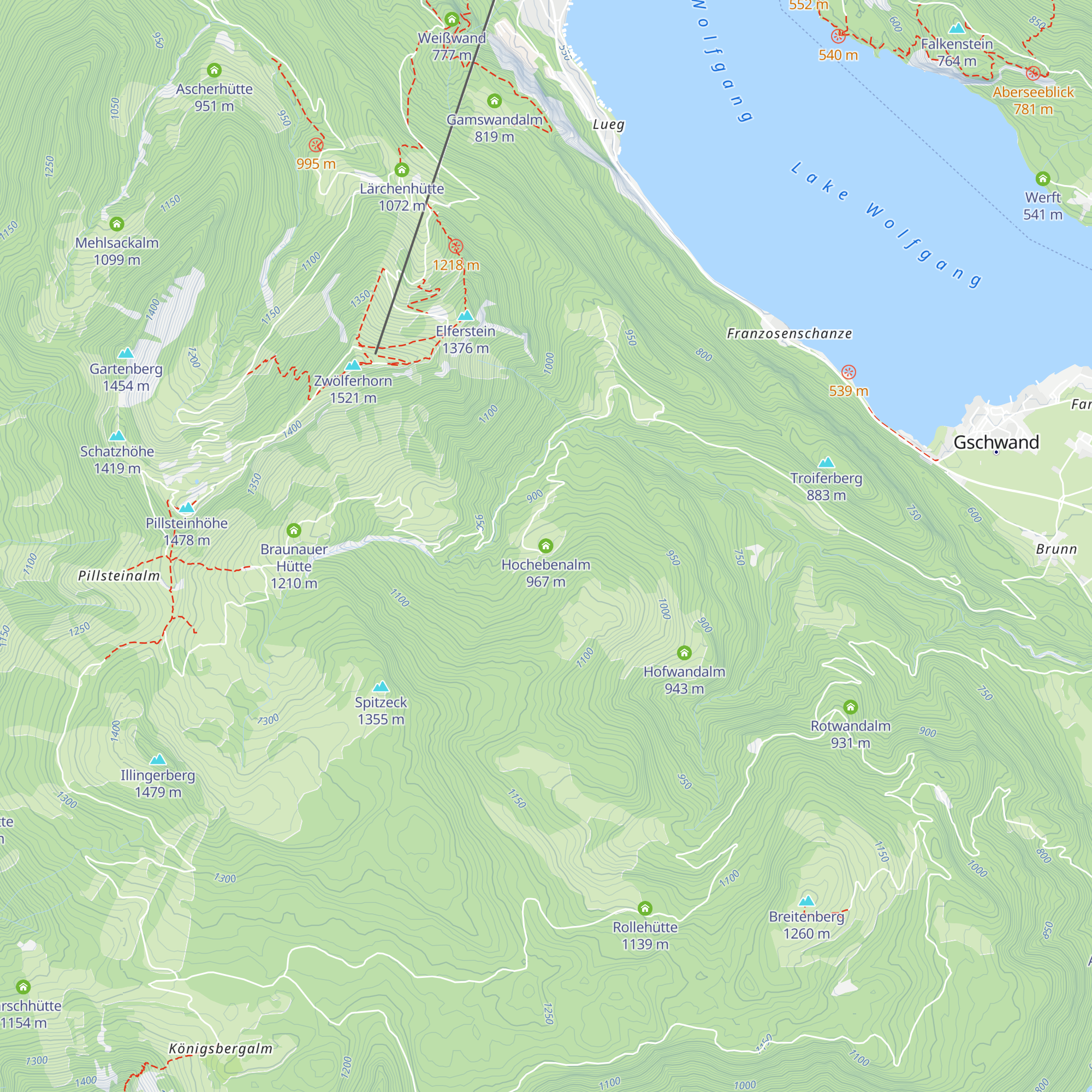 Hochebenalm map