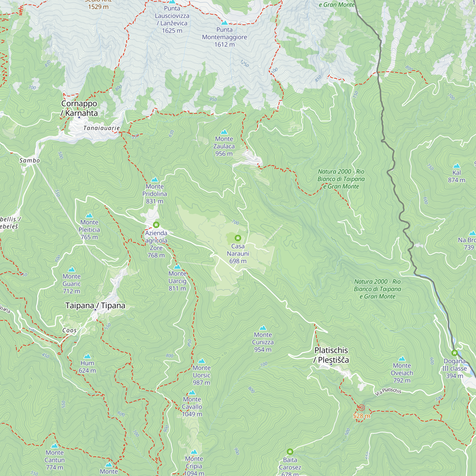 Casa Narauni map