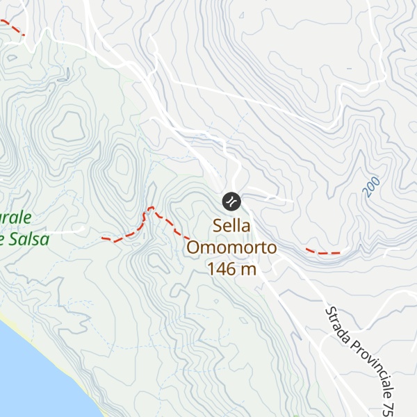 Map of Sella Omomorto
