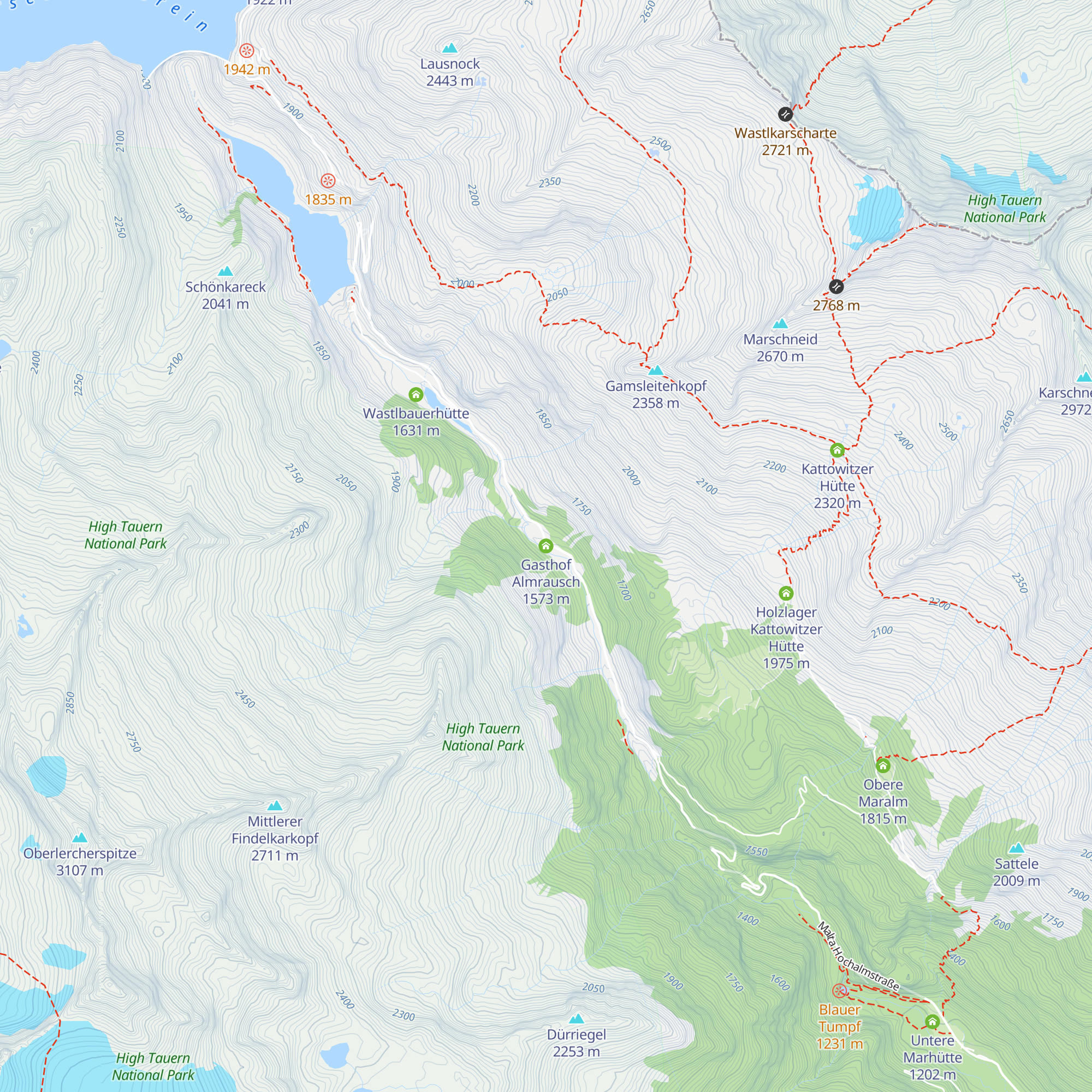 Gasthof Almrausch map