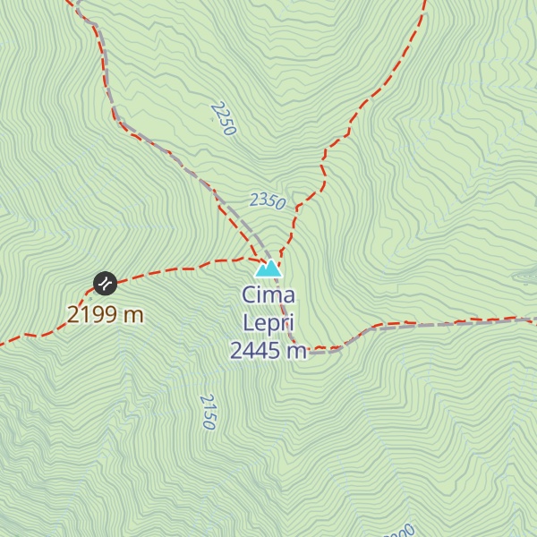 Map of Cima Lepri
