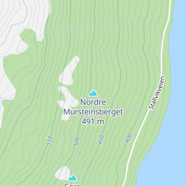 Map of Nordre Mursteinsberget