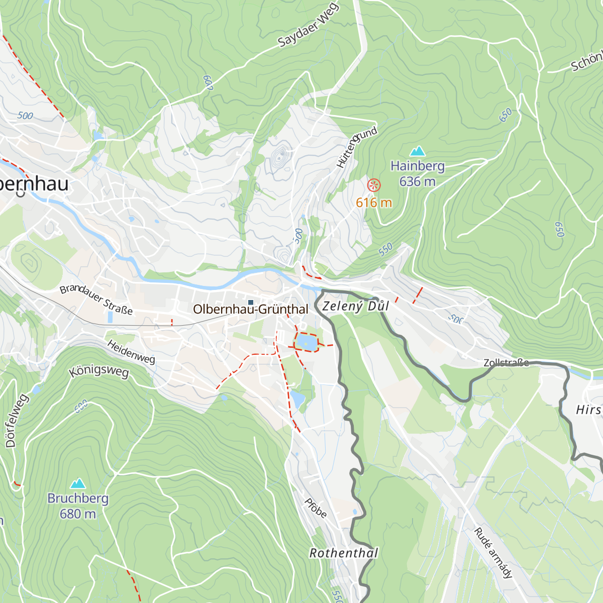 Hüttenschmiede map