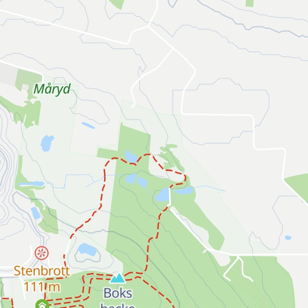 Map of Måkullsbacken