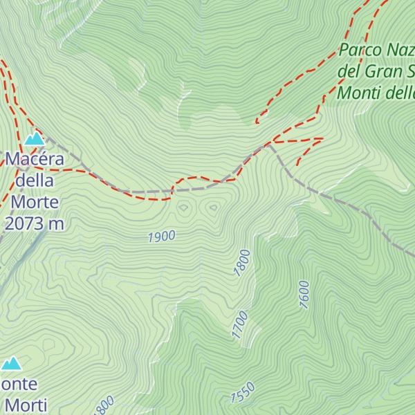 Map of Monte Li Quarti