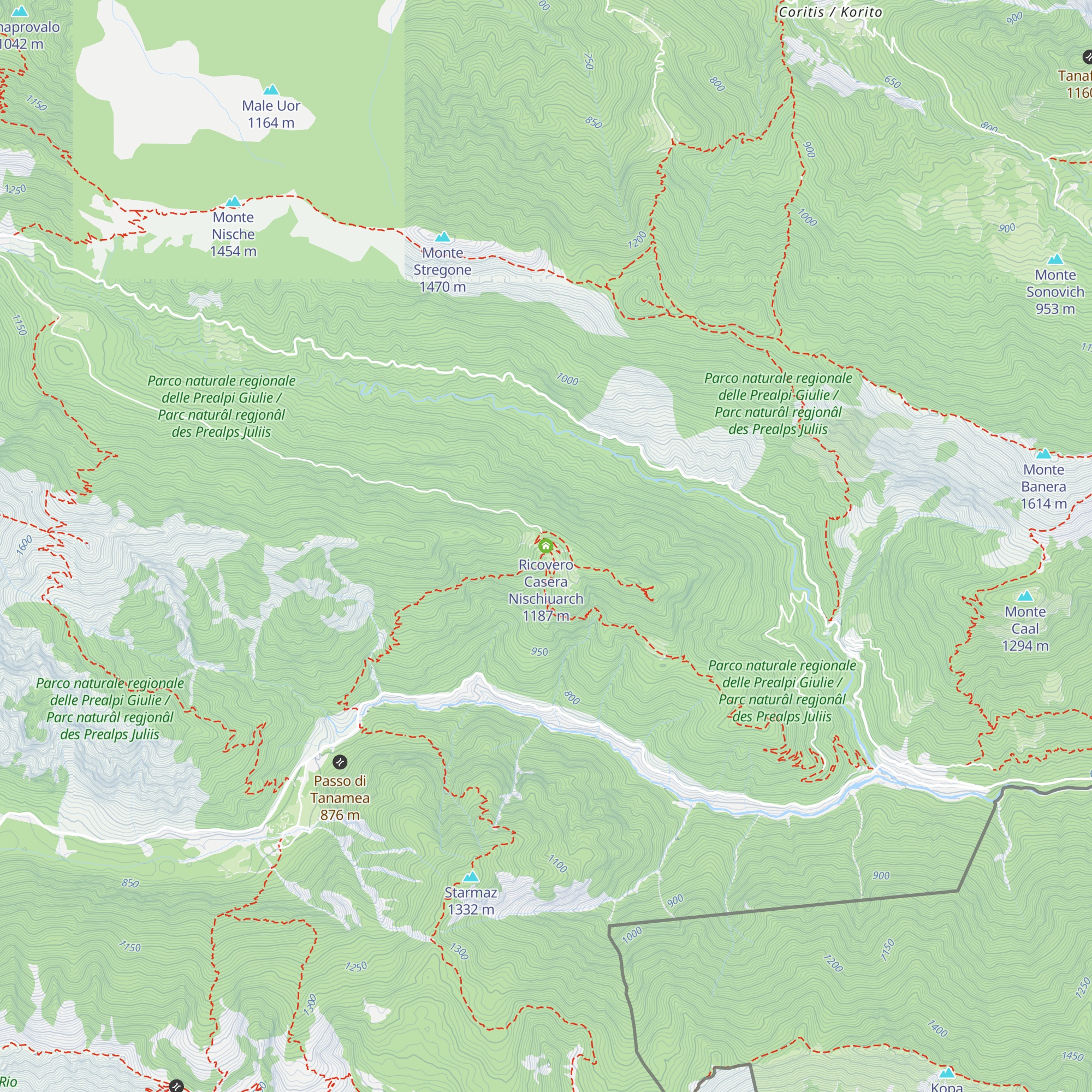 Ricovero Casera Nischiuarch map