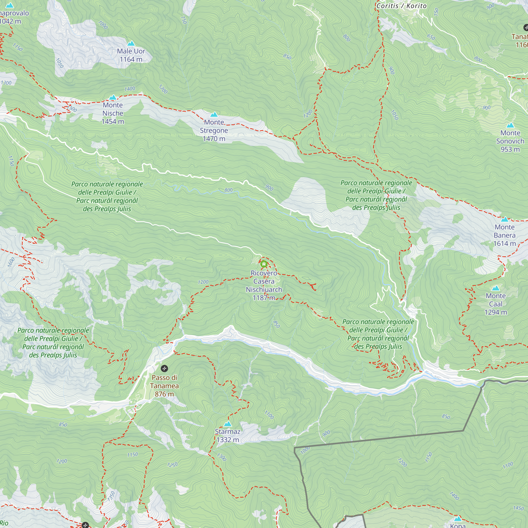 Ricovero Casera Nischiuarch map