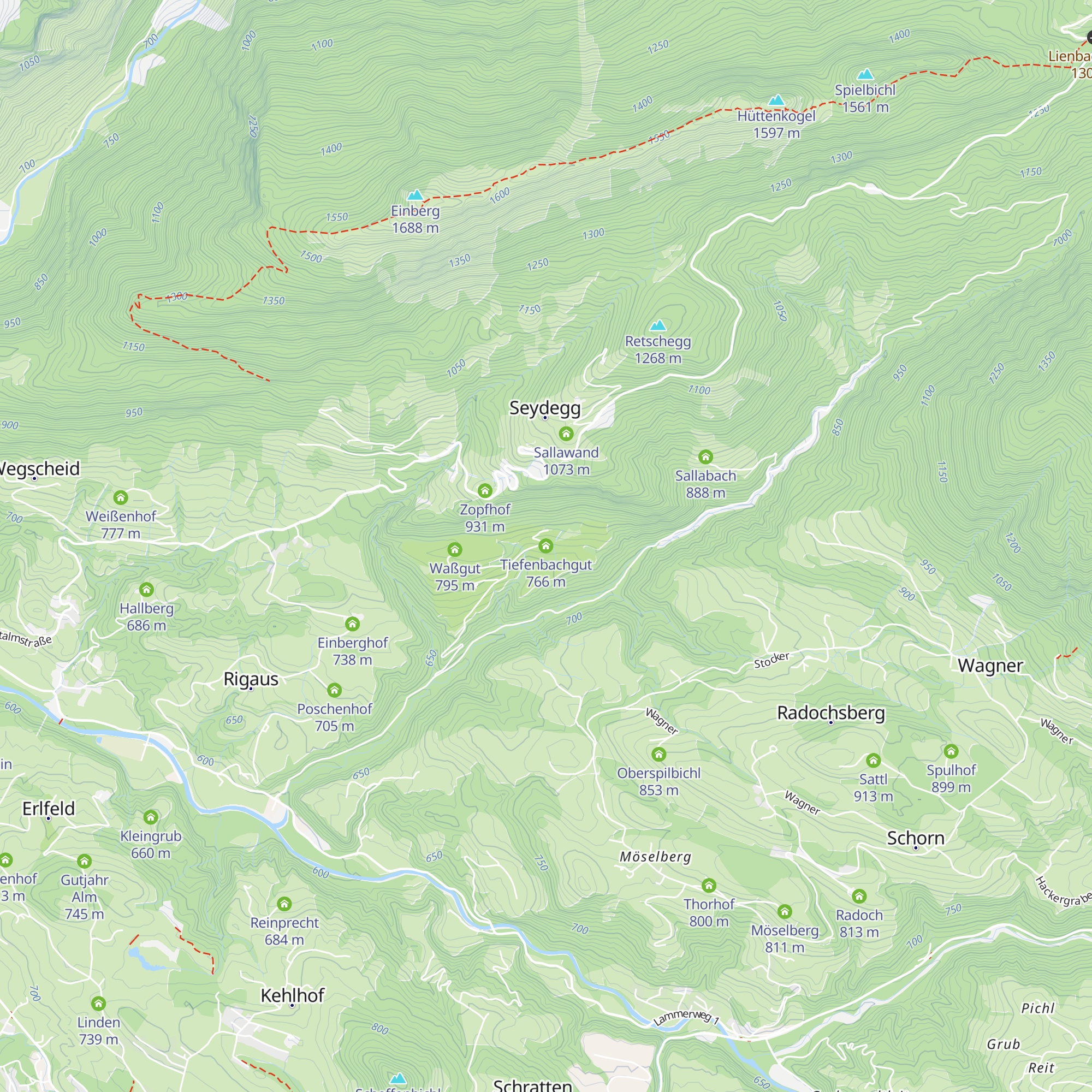 Tiefenbachgut map