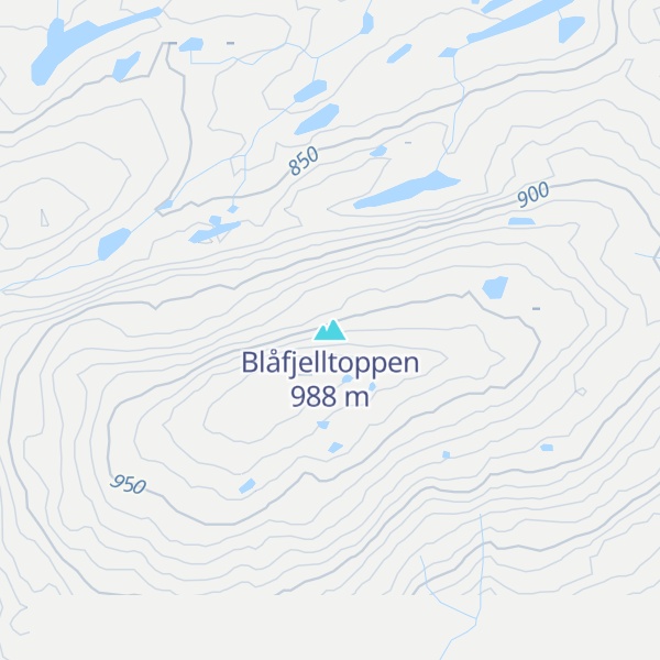 Map of Blåfjelltoppen