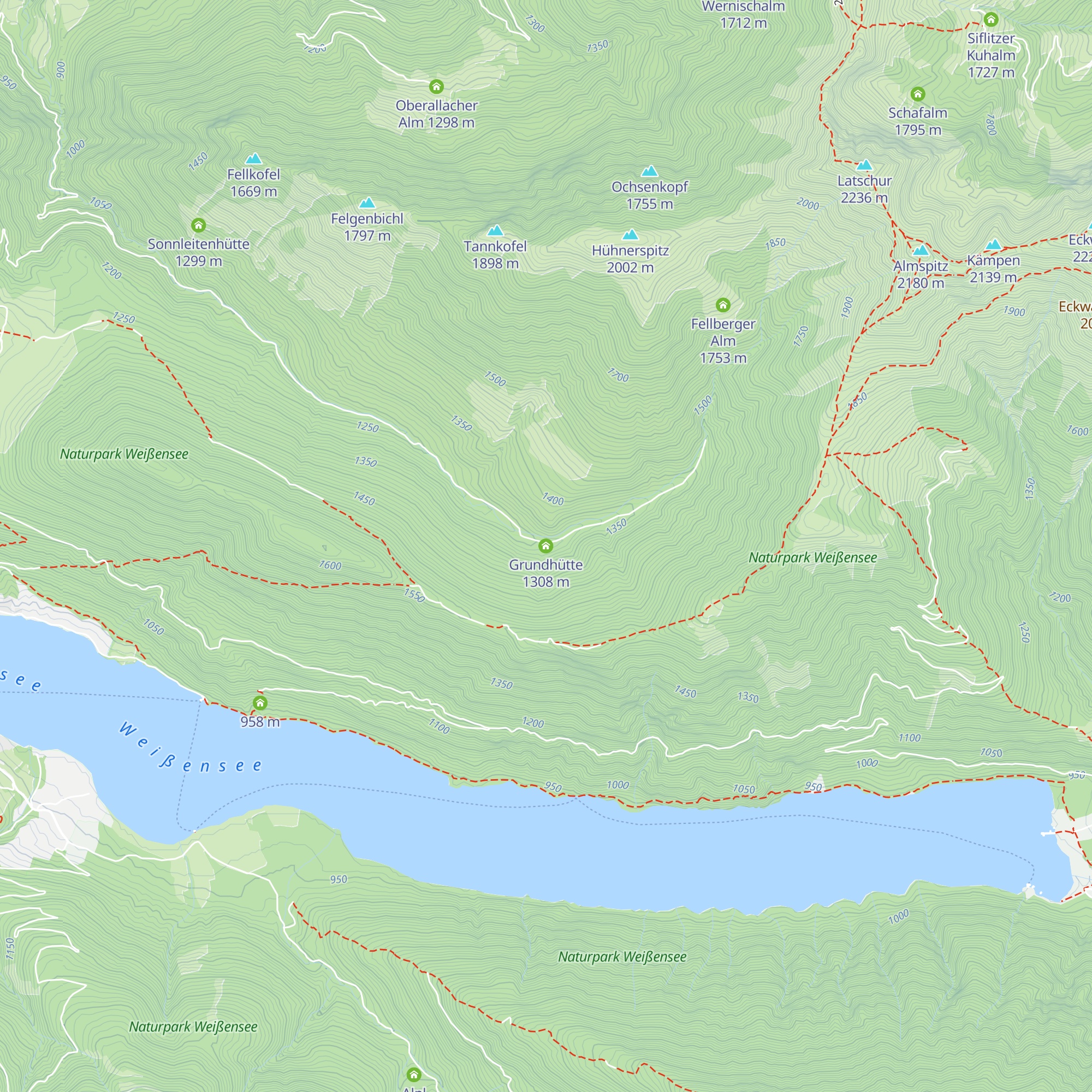 Grundhütte map