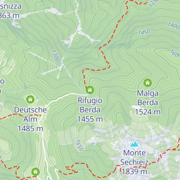 Map of Rifugio Berda
