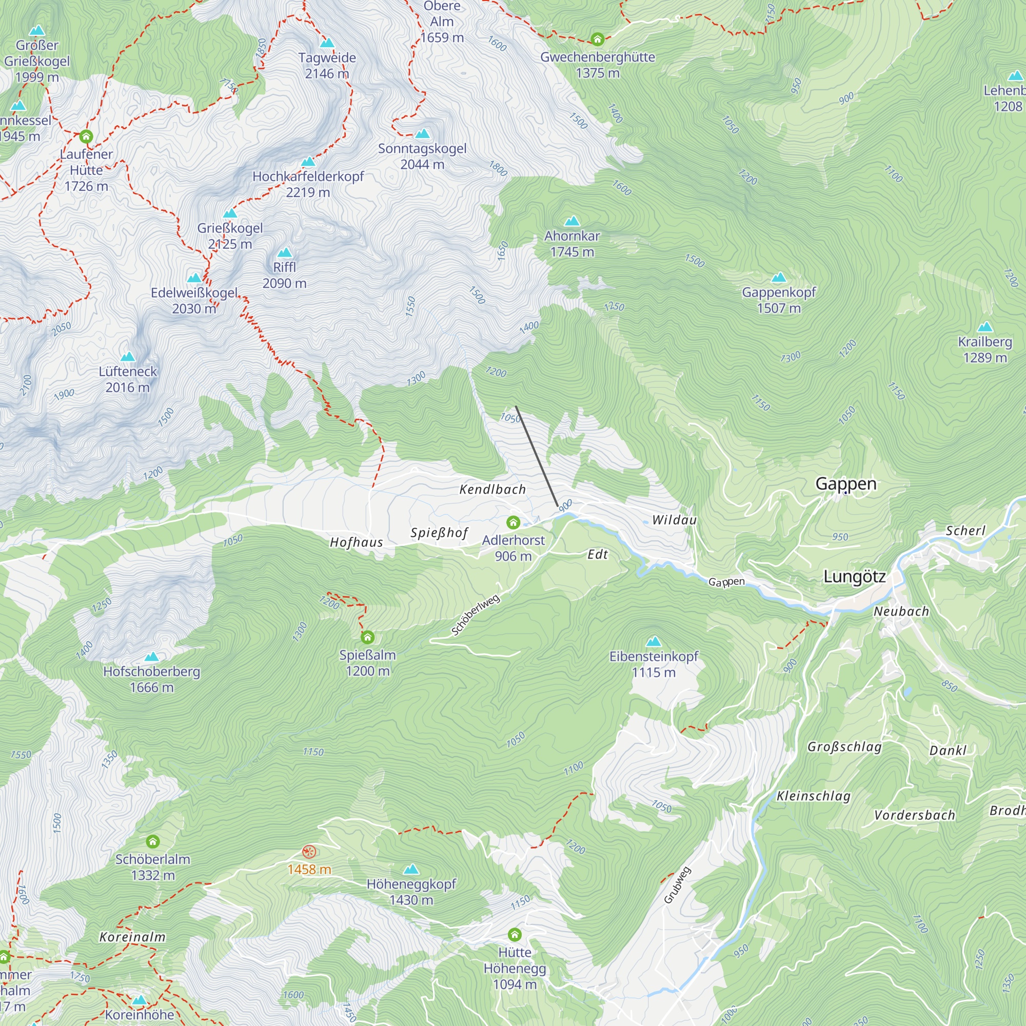 Fischteichhütte Lammertal map