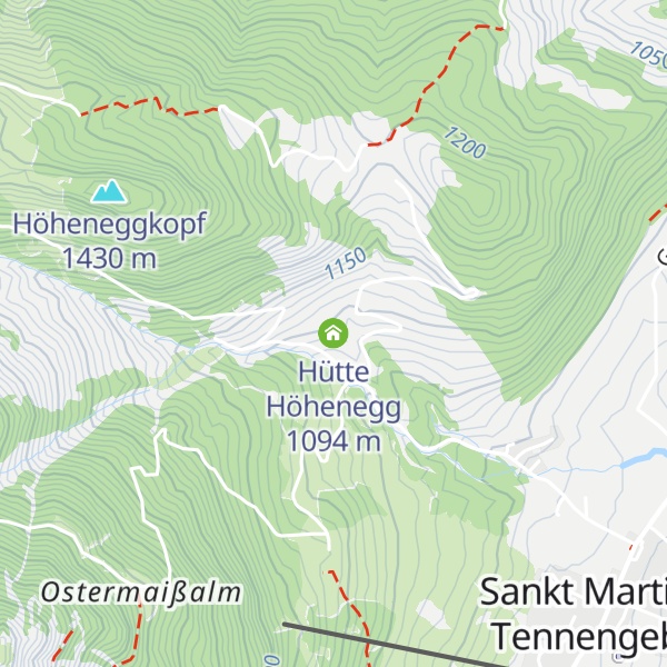Map of Hütte Höhenegg