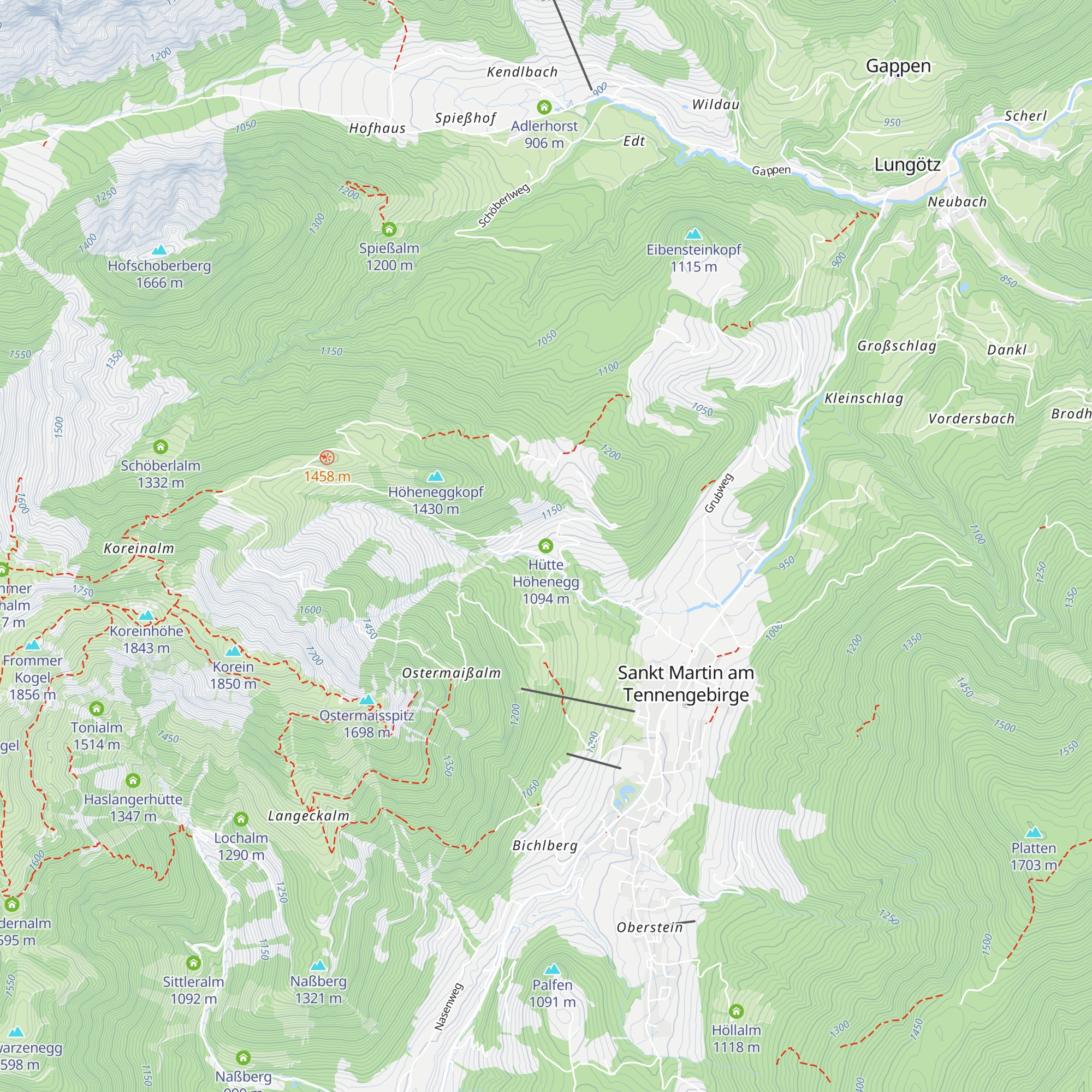 Hütte Höhenegg map