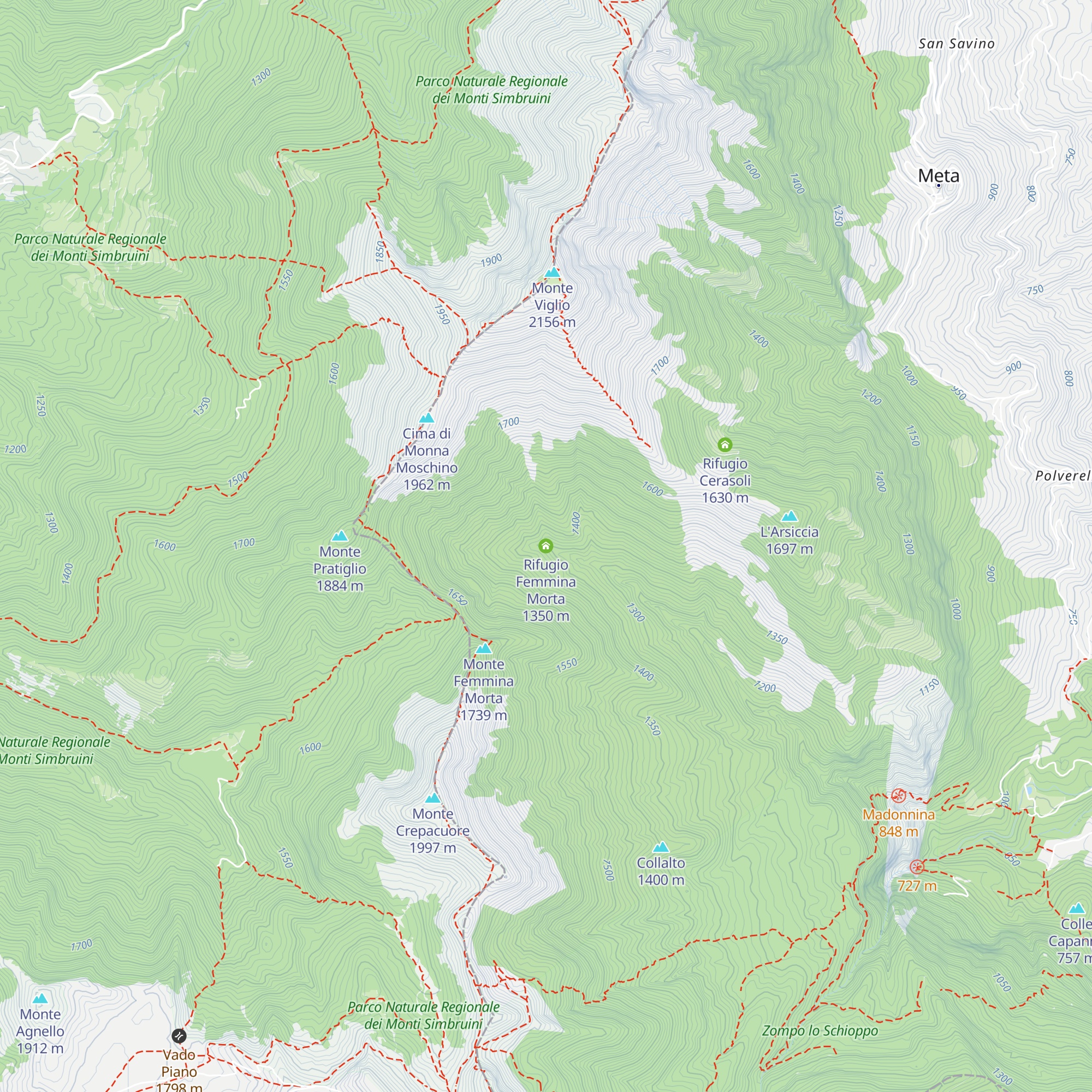 Rifugio Femmina Morta map