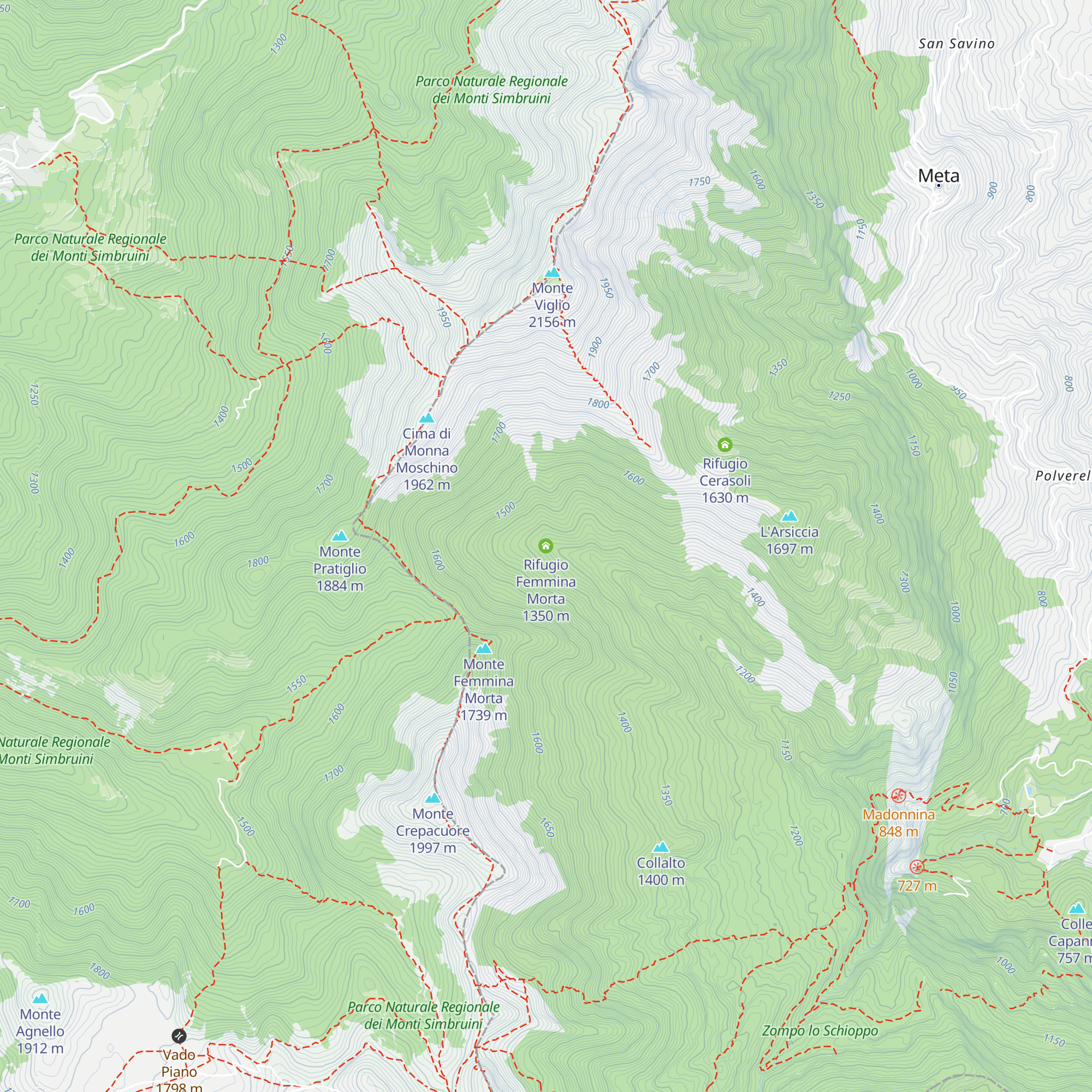 Rifugio Femmina Morta map