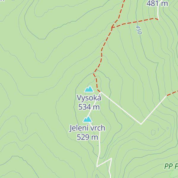 Map of Vysoká