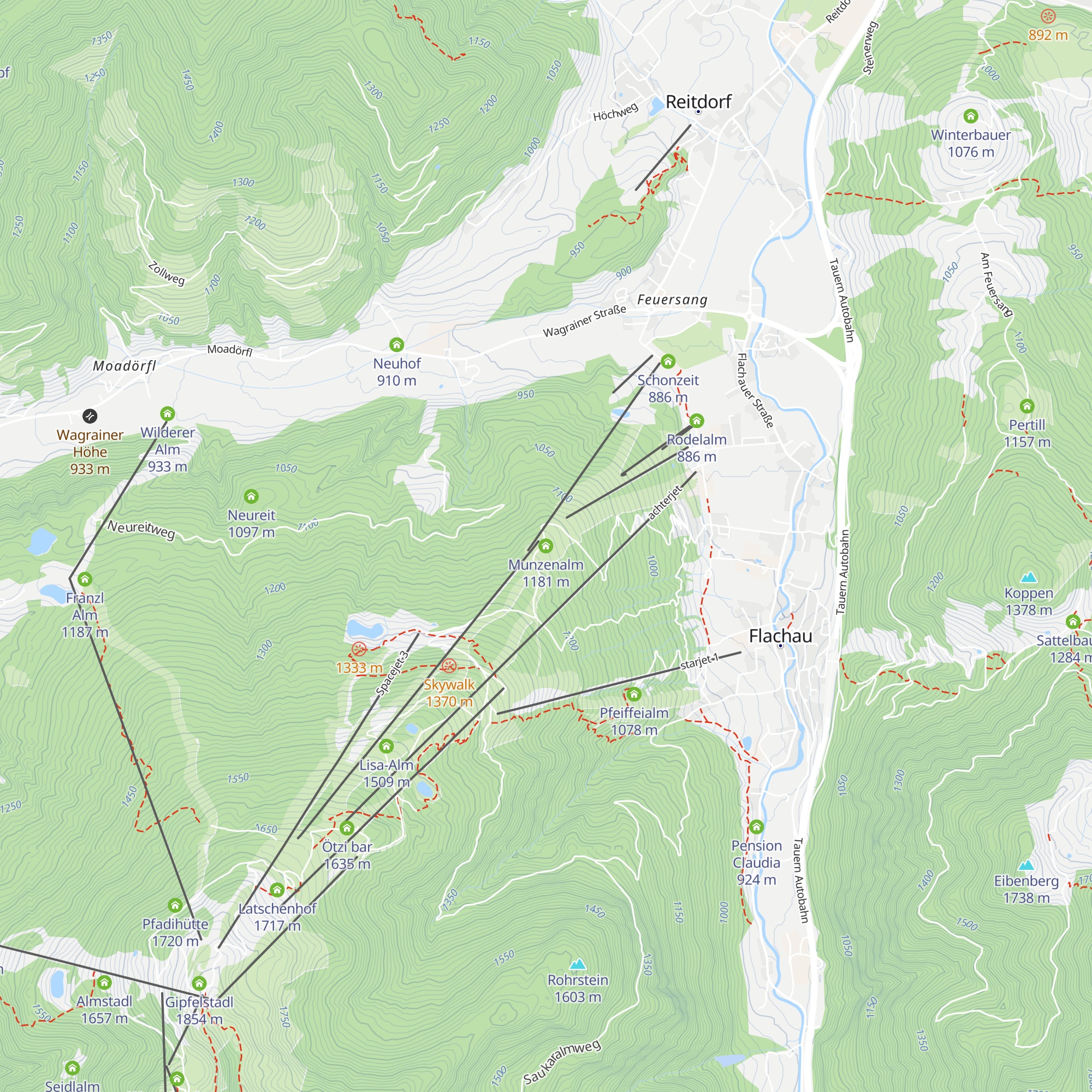 Munzenalm map