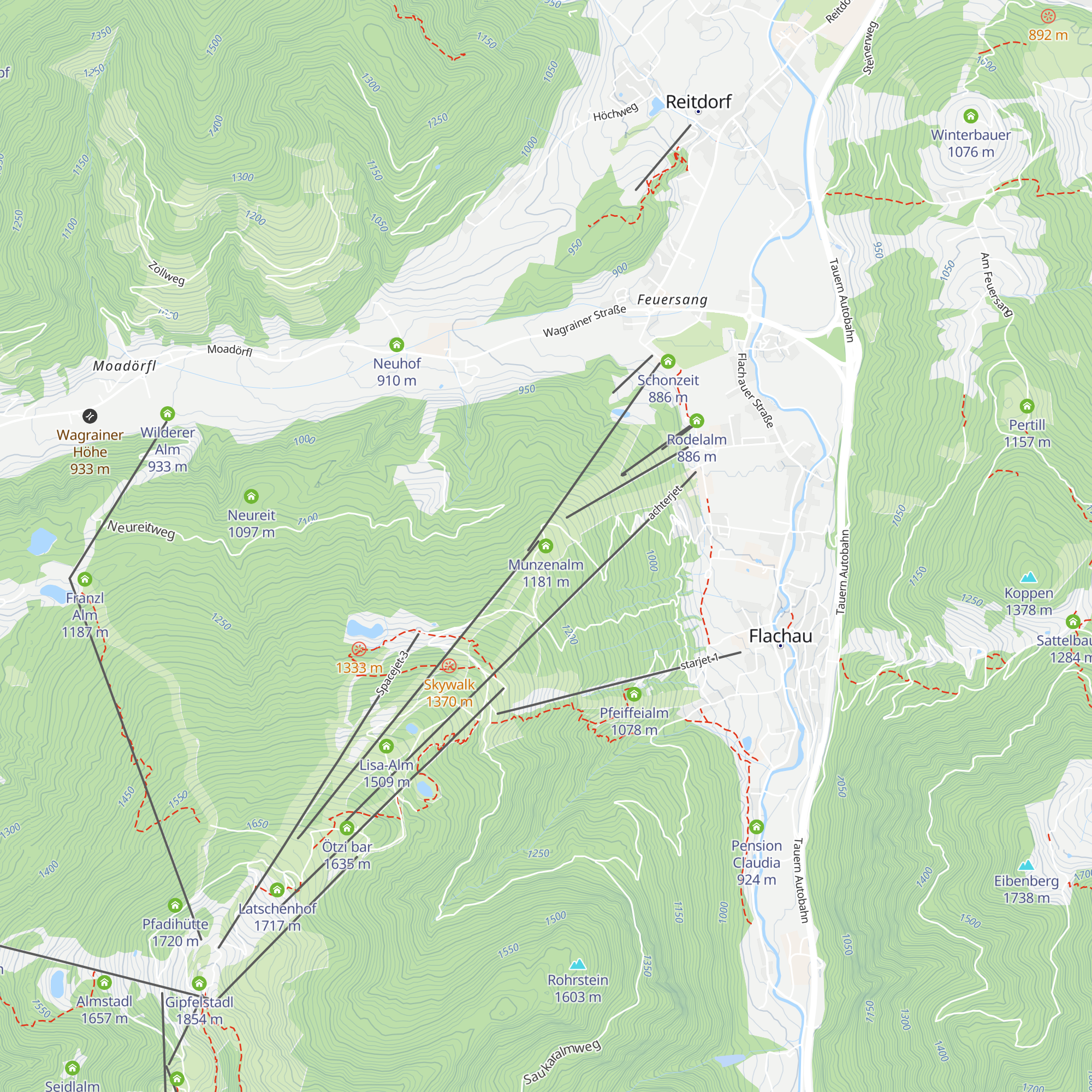 Munzenalm map
