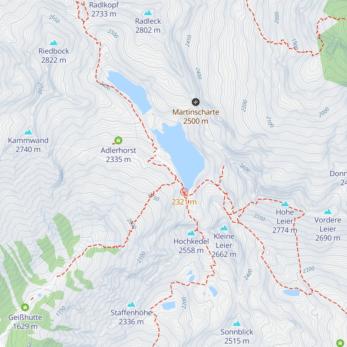 Reisseckhütte map