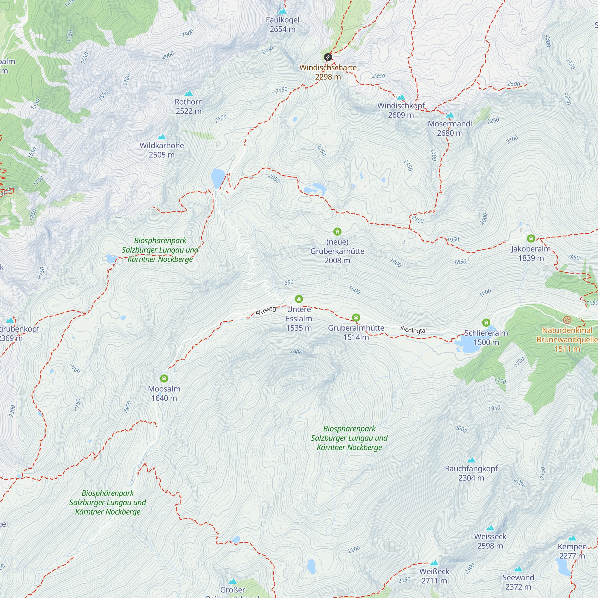 Untere Esslalm map