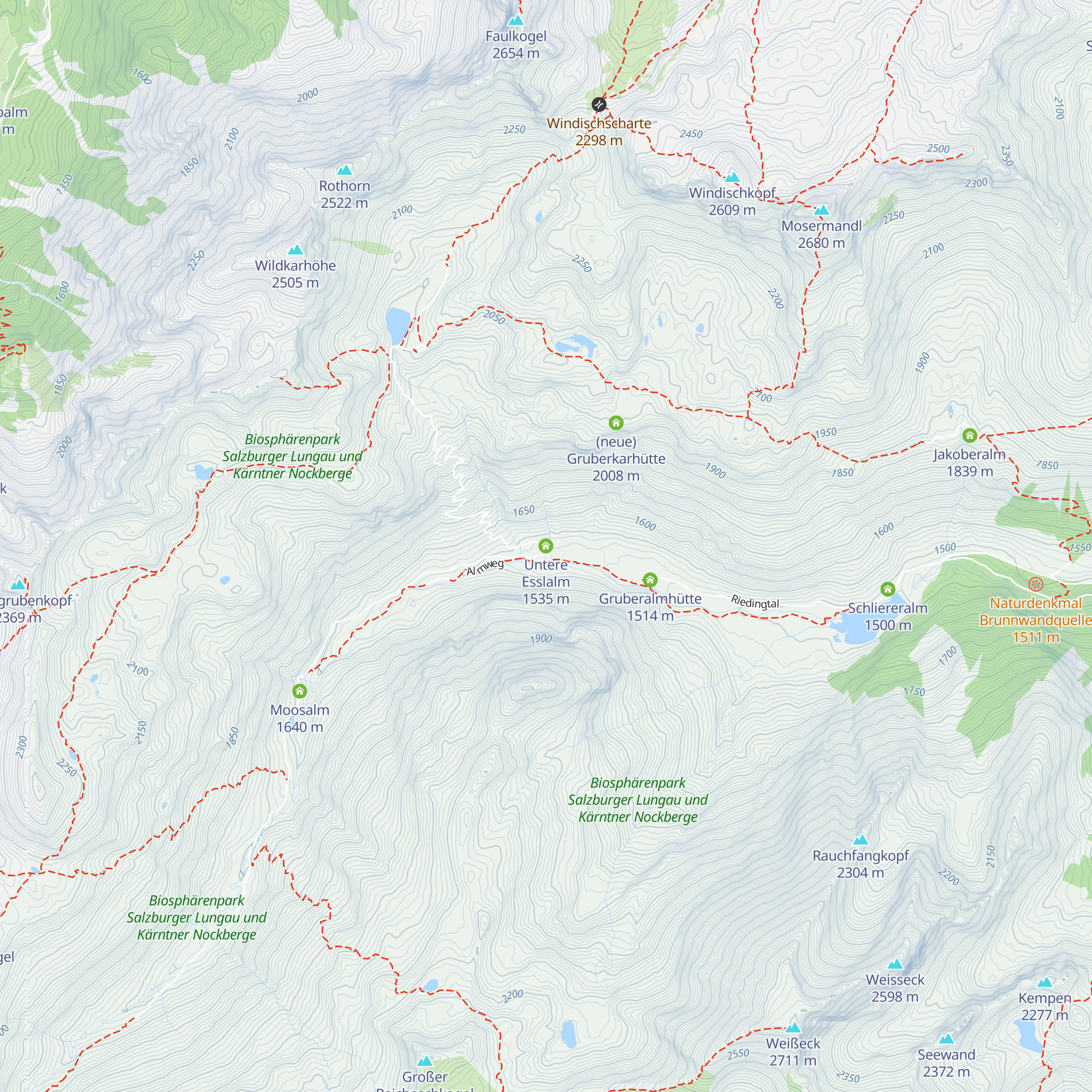 Untere Esslalm map