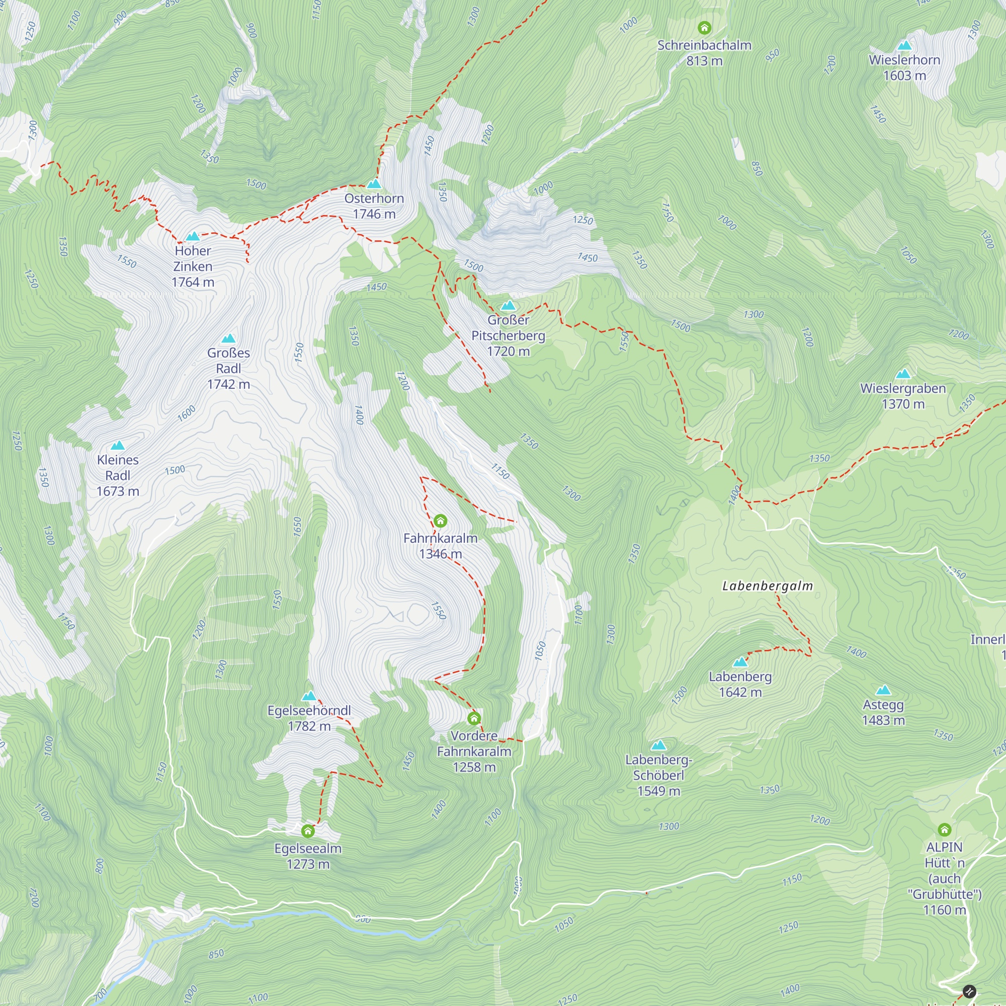 Zinkenbachalm map