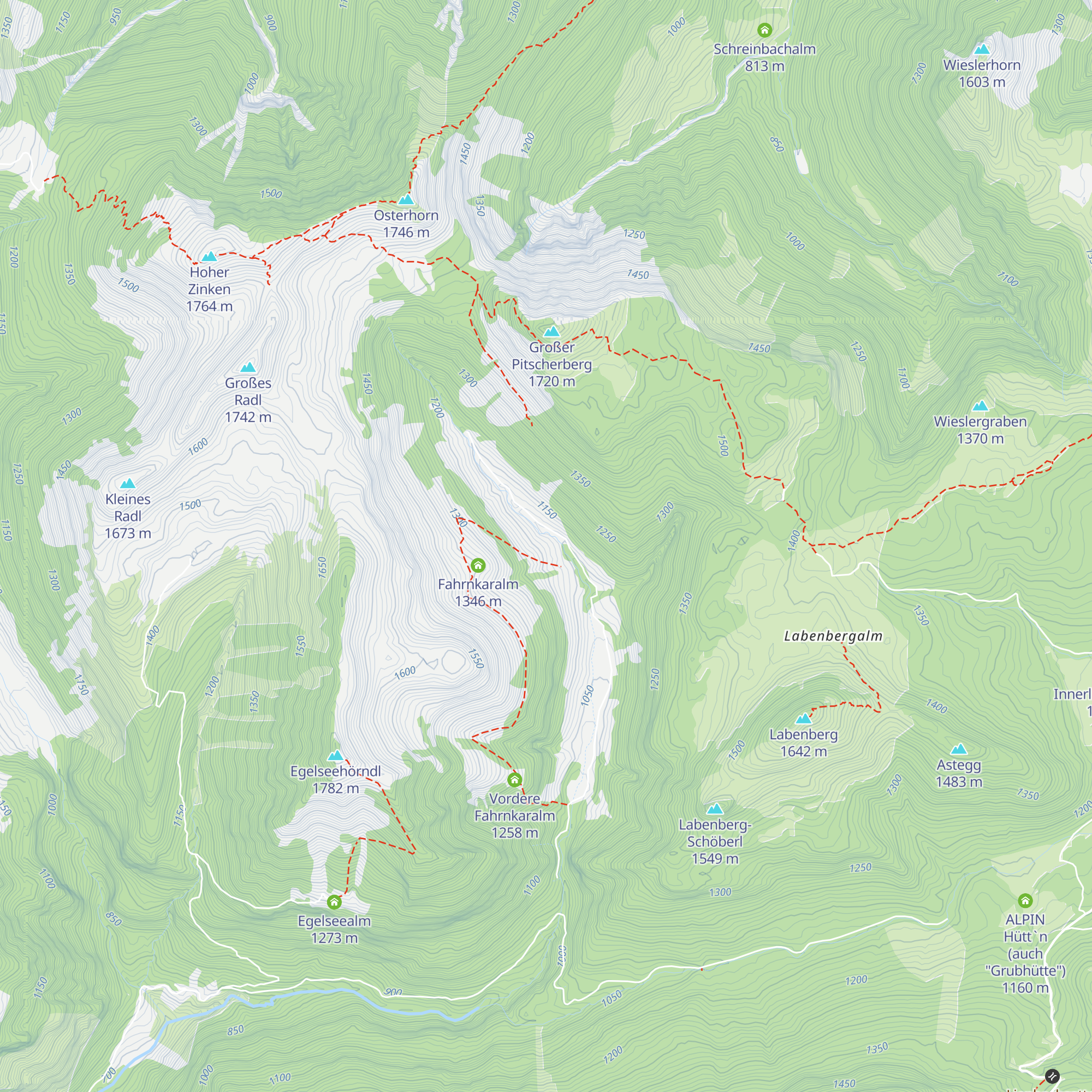 Zinkenbachalm map