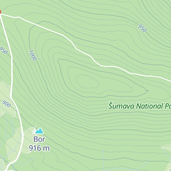 Map of Vysoký hřbet