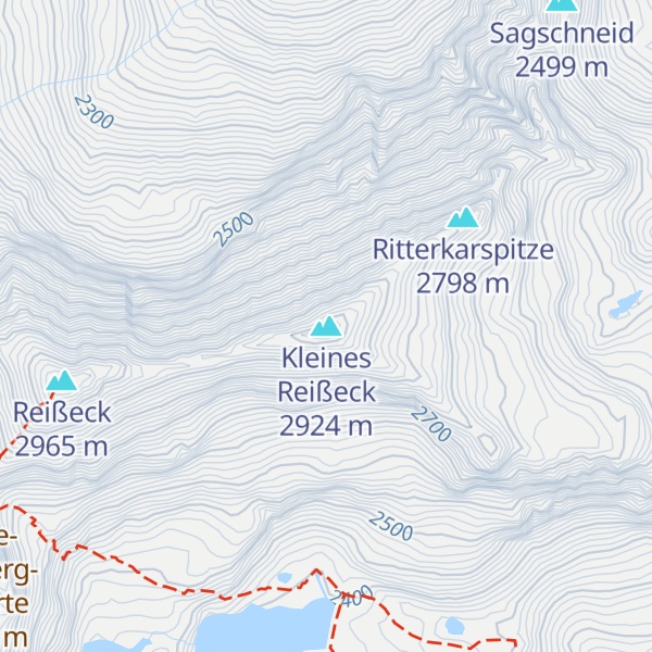 Map of Kleines Reißeck