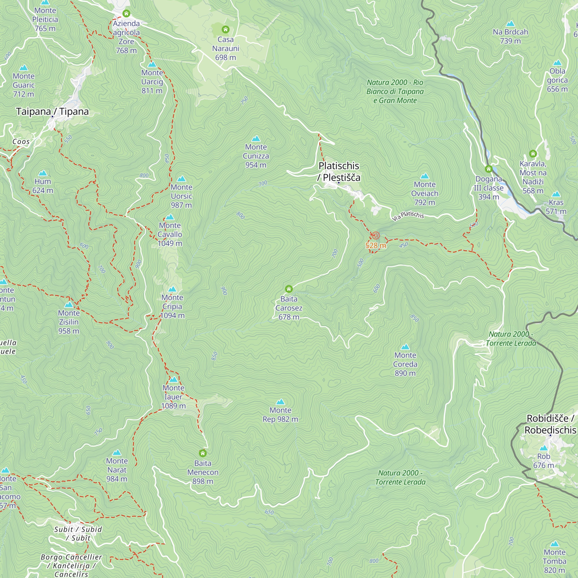 Baita Carosez map