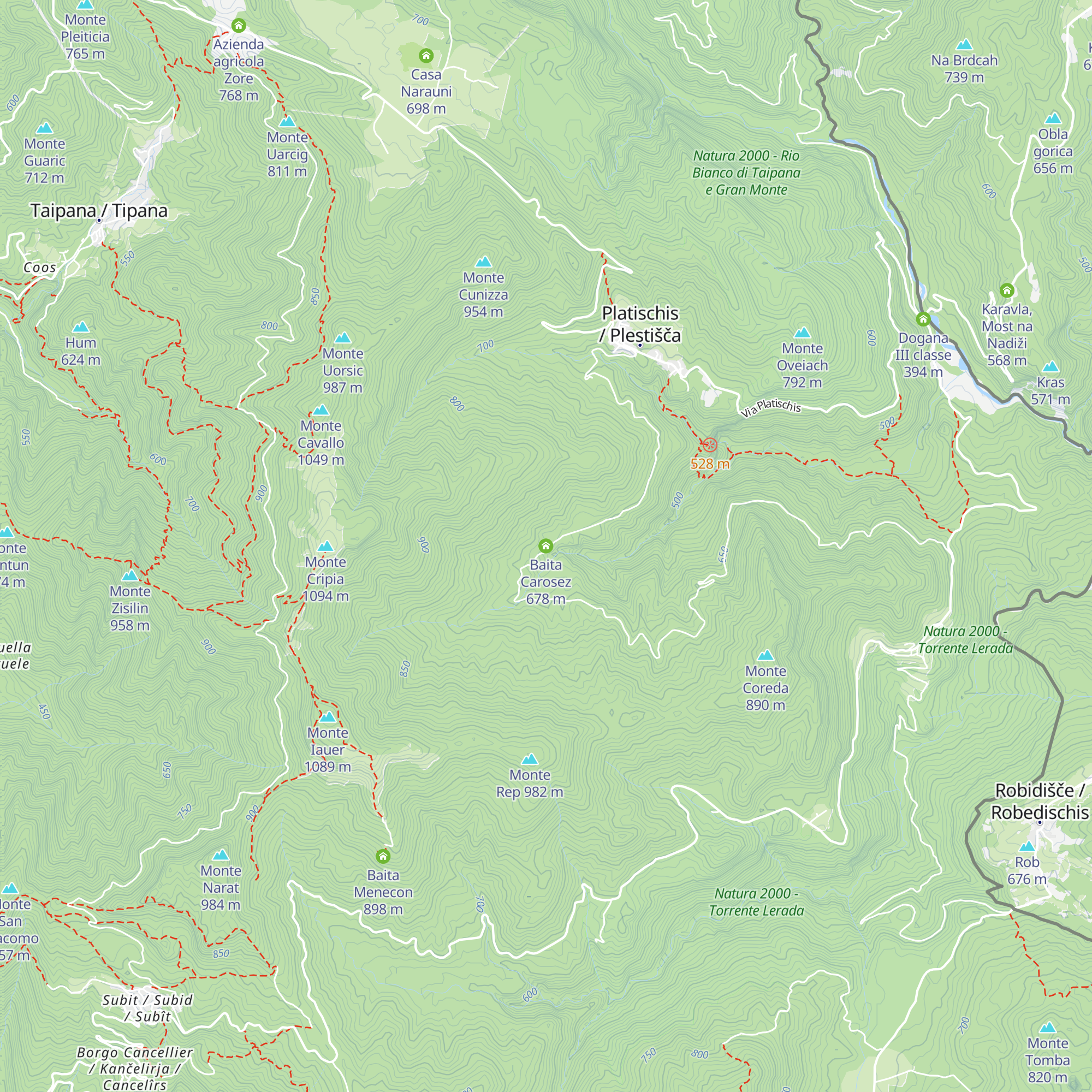Baita Carosez map