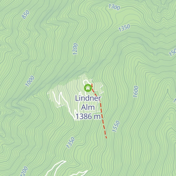 Map of Lindner Alm