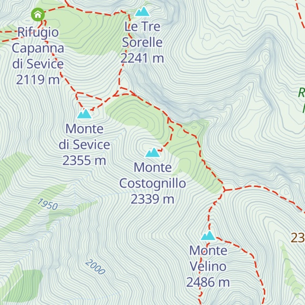 Map of Monte Costognillo