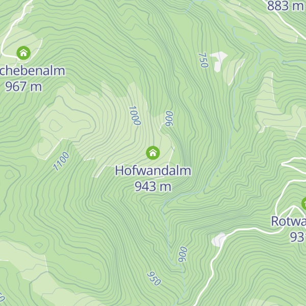Map of Hofwandalm