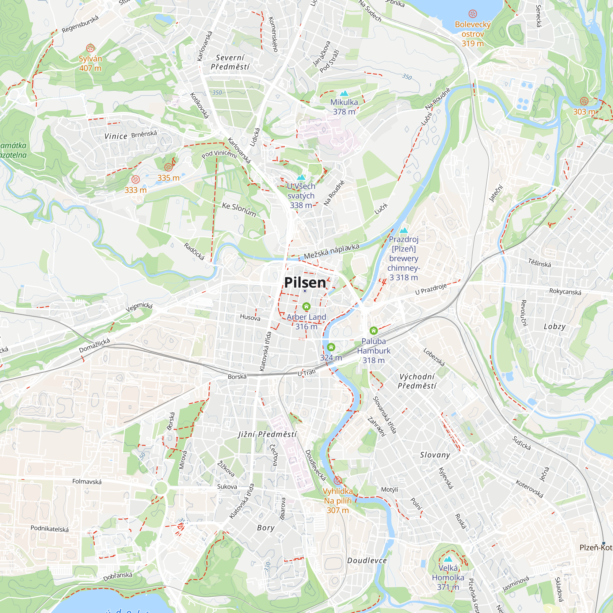 Arber Land map