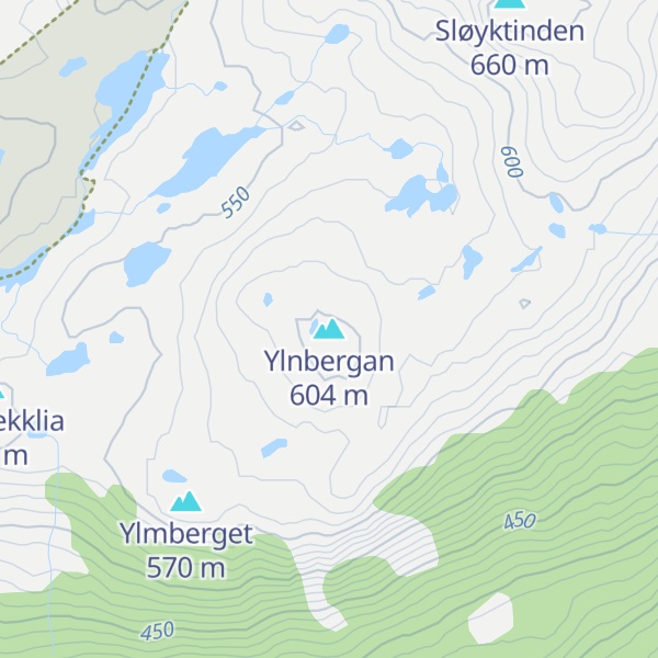 Map of Ylnbergan