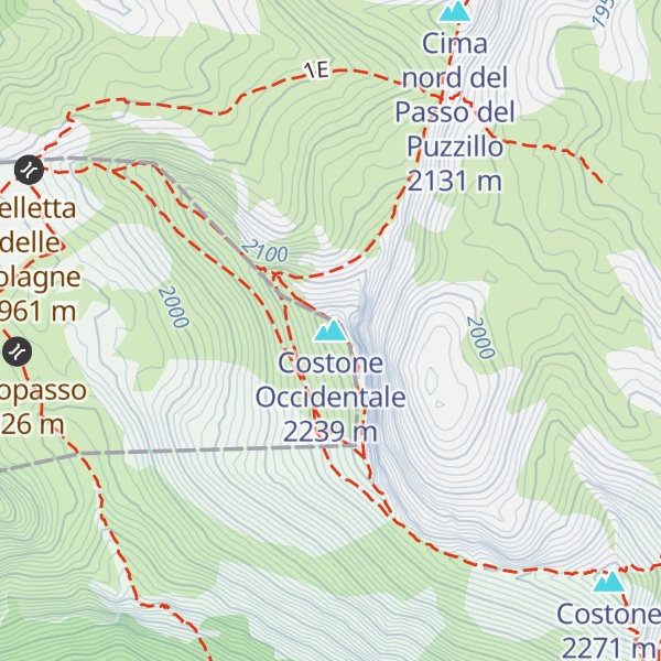 Map of Costone Occidentale