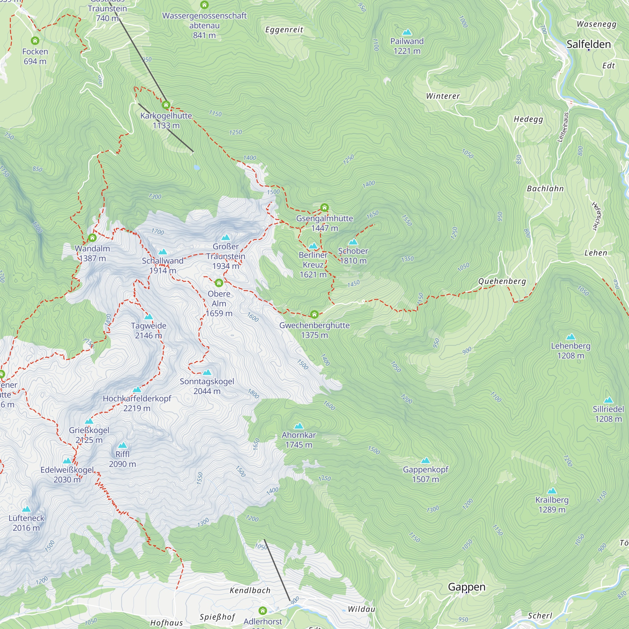 Gwechenberghütte map