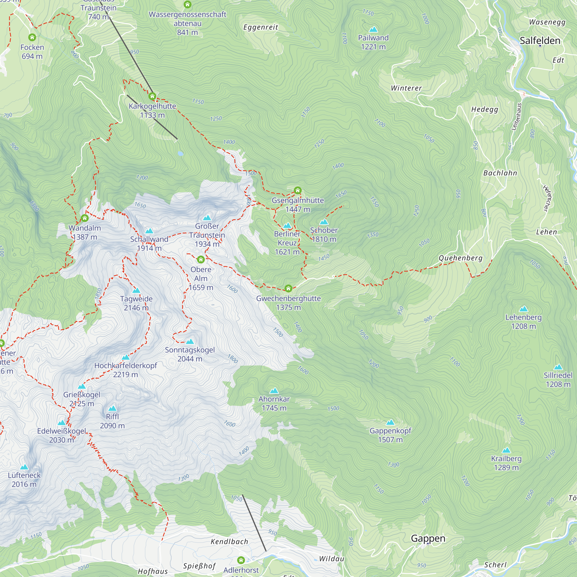 Gwechenberghütte map