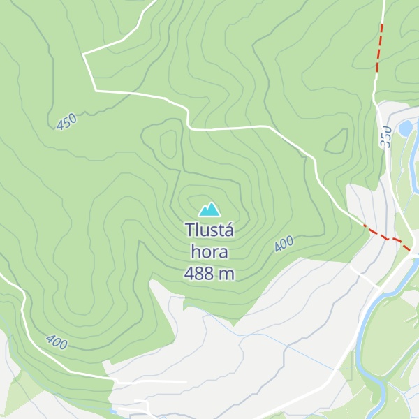Map of Tlustá hora