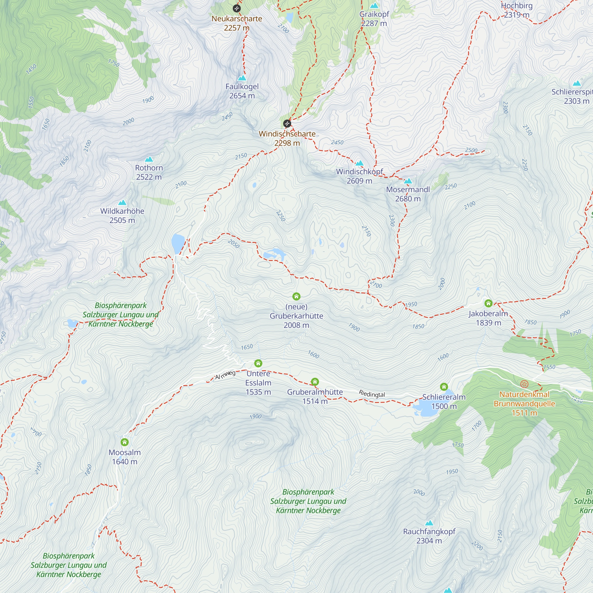 (neue) Gruberkarhütte map