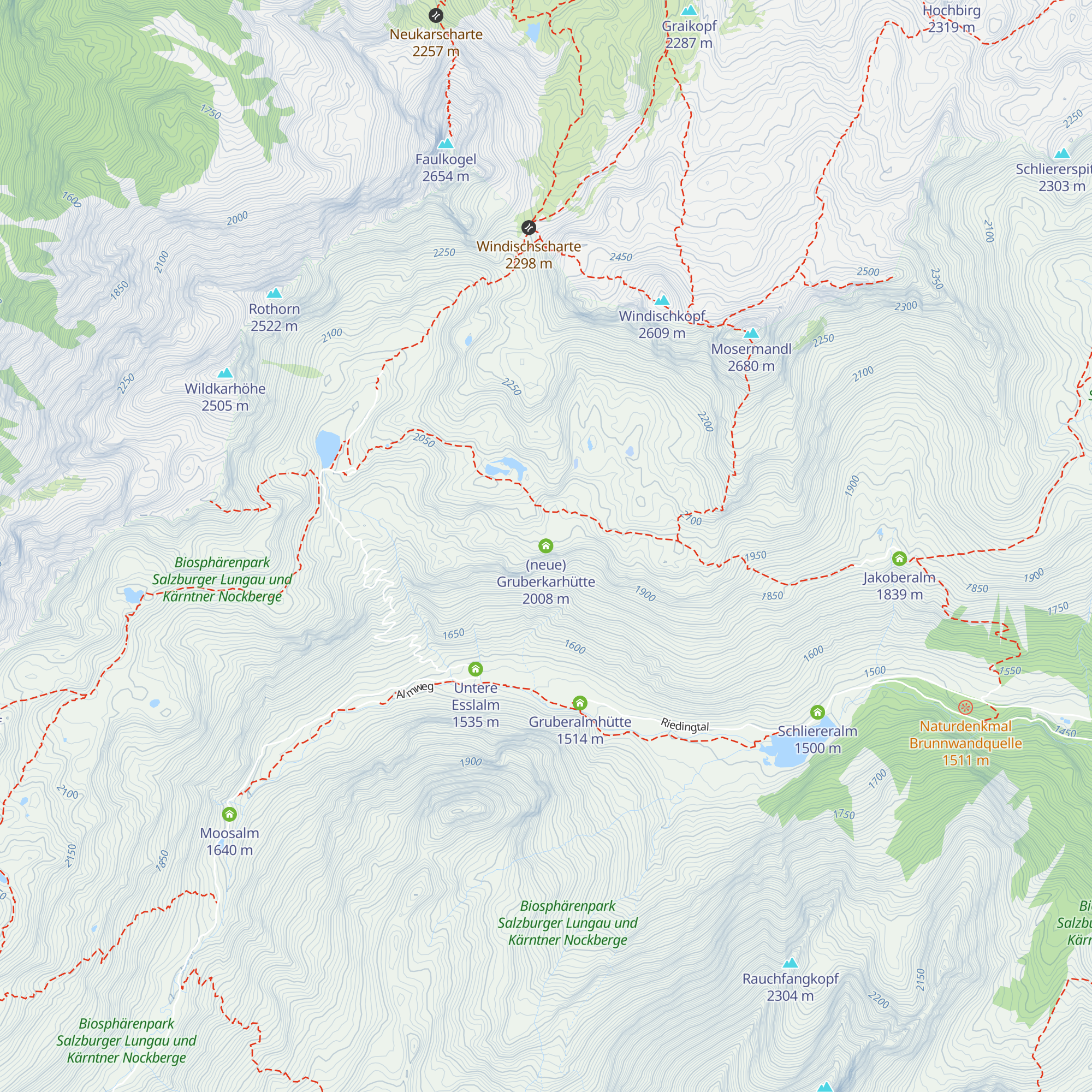 (neue) Gruberkarhütte map