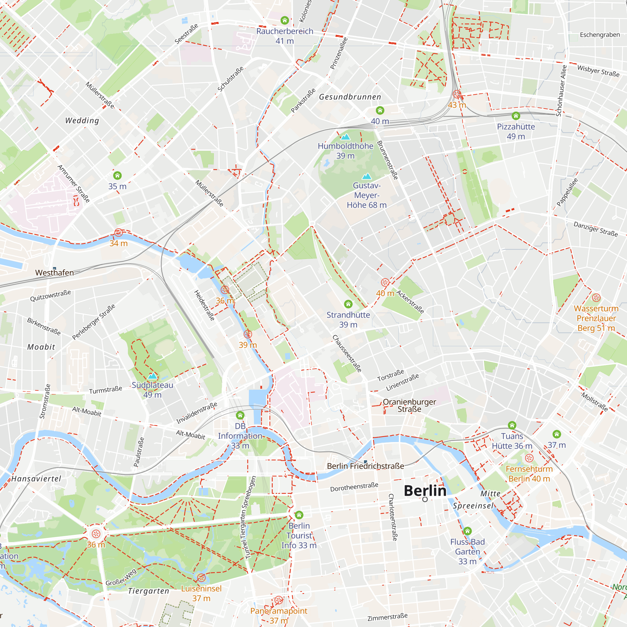 BND-Besucherzentrum map