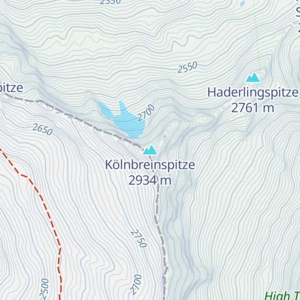 Map of Kölnbreinspitze