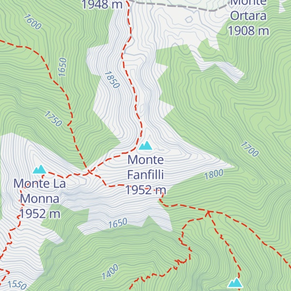 Map of Monte Fanfilli